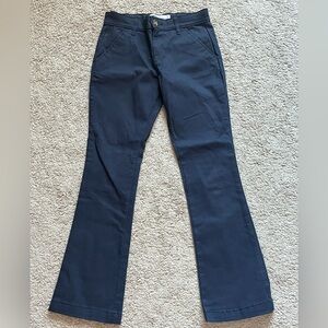 Children's Place Adjustable Waist Navy Blue Cotton Bootcut Pants Girls Size 10